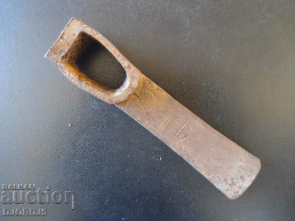 Old farm blade, marked