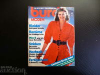 Burda 4/1988 revista croi modele haine moda rochii dama