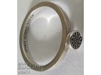 SMALL SILVER RING-SPIRIT ICONS 925 54