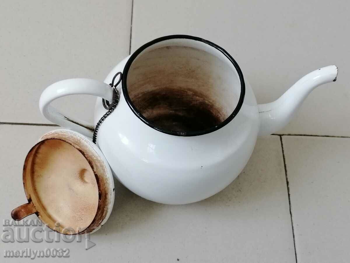 Ceainic emailat din soca, vas cu email NRB - 6 Ceainic emailat din soca, vas cu email NRB - 6