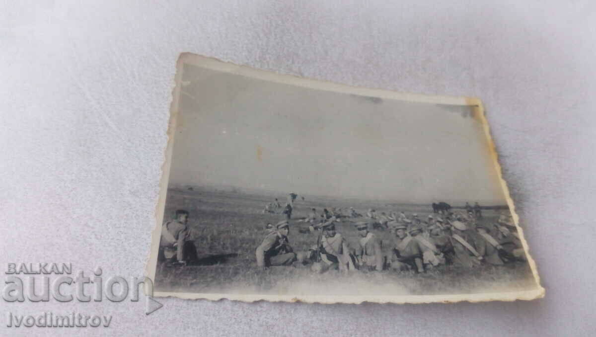 Снимка Войници на пътя Божурище - Банкя 1942
