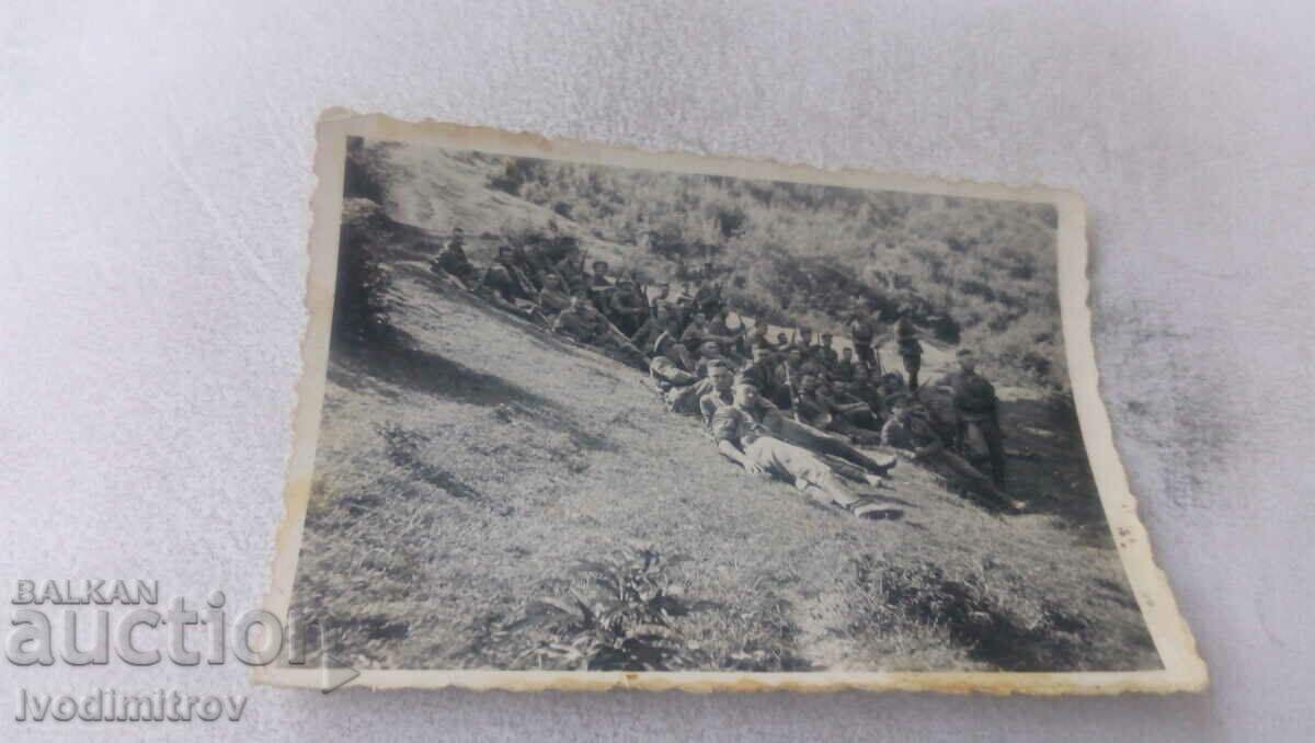 Φωτογραφία Στρατιώτες που εκπαιδεύονται στο Lyulin πάνω από το χωριό Mihailovo, 1942