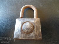 Old padlock, marking, ABUS 222