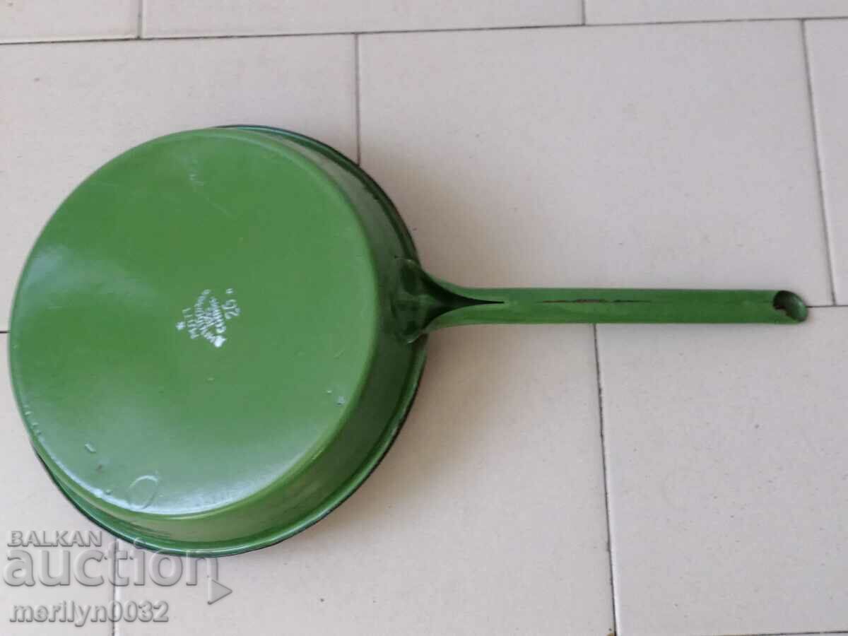 Delivery of Old enameled dish, pan with enamel, 1955, Sofia NRB