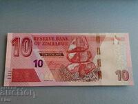 Bancnotă - Zimbabwe - 10 dolari UNC | 2020