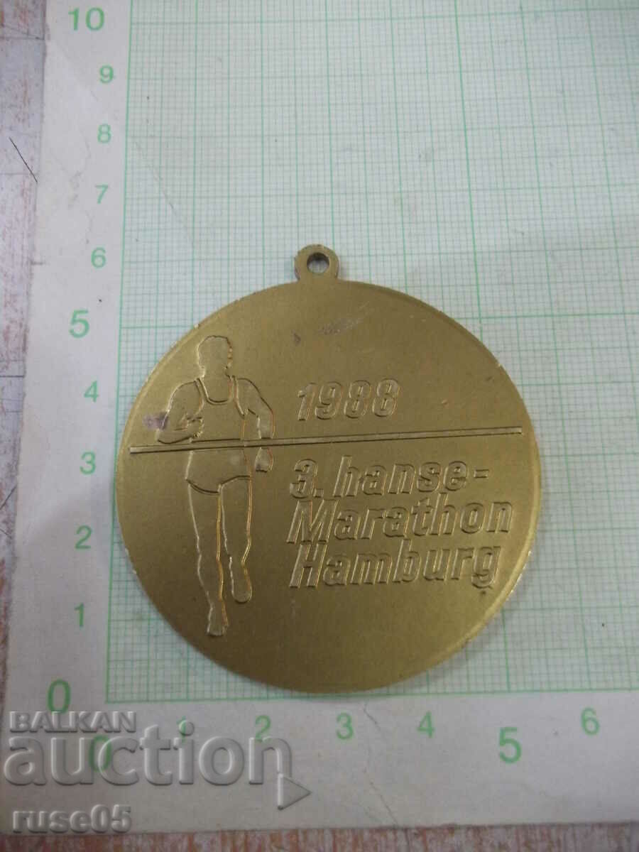Medal "1988 3.hanse - Marathon Hamburg" with price 10.00 BGN | € 5.11 Medal "1988 3.hanse - Marathon Hamburg" with price 10.00 BGN | € 5.11