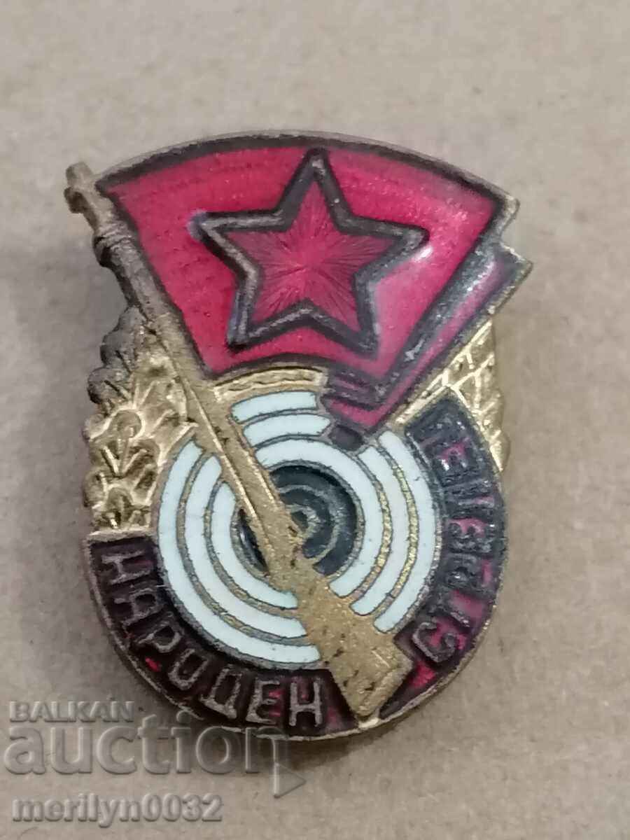 Semn pectoral Trăgător Național medalie insignă