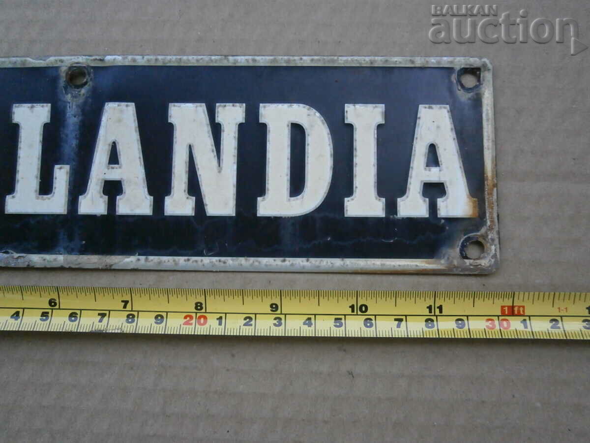 Delivery of retro vintage plate plate DHOLLANDIA Delivery of retro vintage plate plate DHOLLANDIA