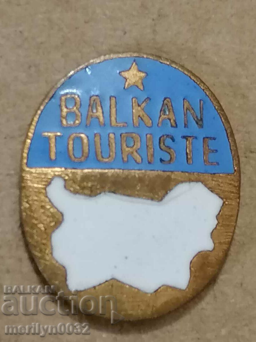 Badge Balkan tourist medal badge