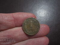 1898 год 1 цент Холандия