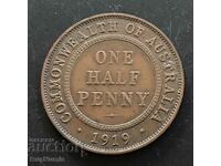 Australia. 1/2 penny 1919