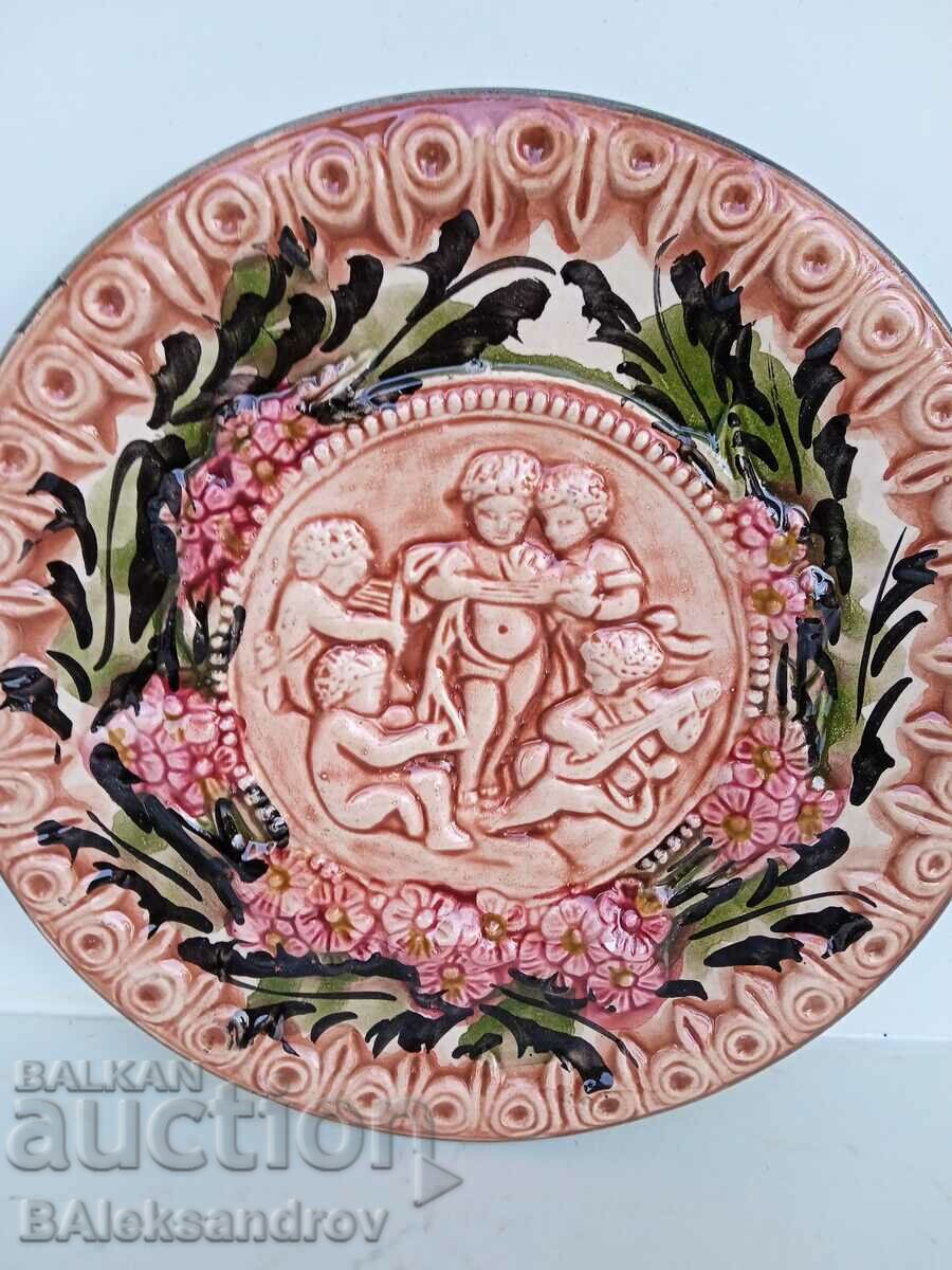 Embossed old wall plate with price 11.00 BGN | € 5.62 Embossed old wall plate with price 11.00 BGN | € 5.62