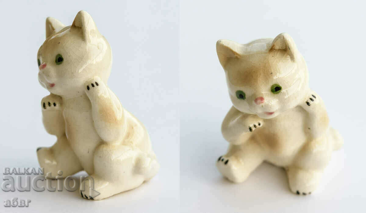Δημοπρασία Πορσελάνη ειδώλιο μιας γάτας