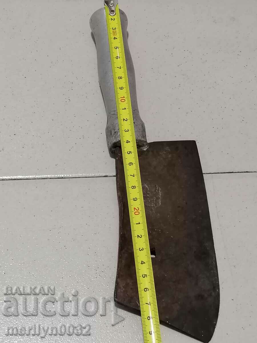 Auction Hand-forged branded saber, blade, knife, axe Auction Hand-forged branded saber, blade, knife, axe