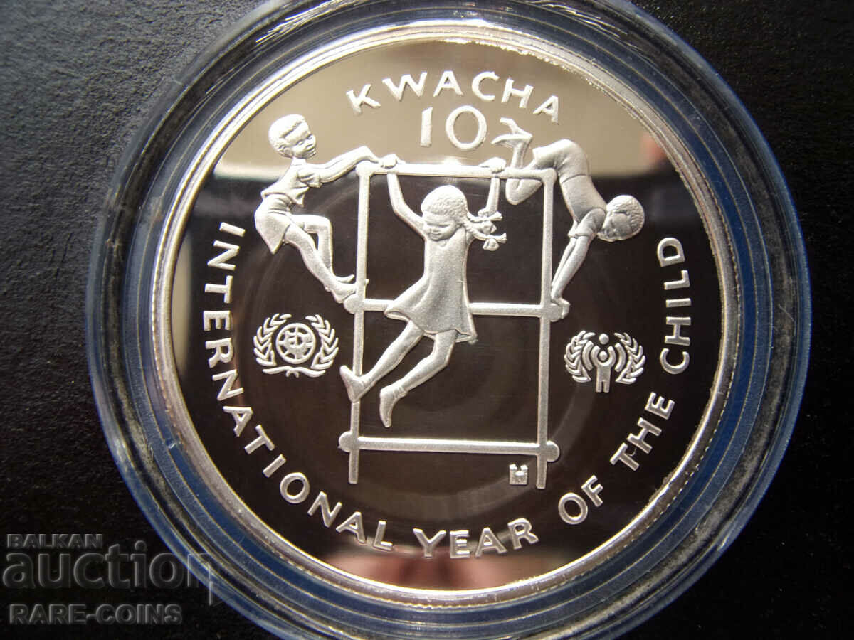 Zambia-10 Kwacha 1980 UNC PROOF Rar Original cu preț € 51.13 | 100.00 BGN Zambia-10 Kwacha 1980 UNC PROOF Rar Original cu preț € 51.13 | 100.00 BGN