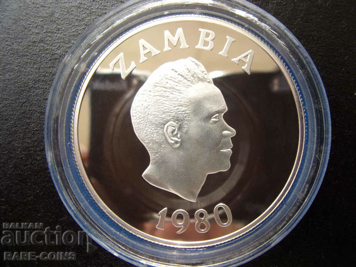 Livrarea Zambia-10 Kwacha 1980 UNC PROOF Rar Original Livrarea Zambia-10 Kwacha 1980 UNC PROOF Rar Original