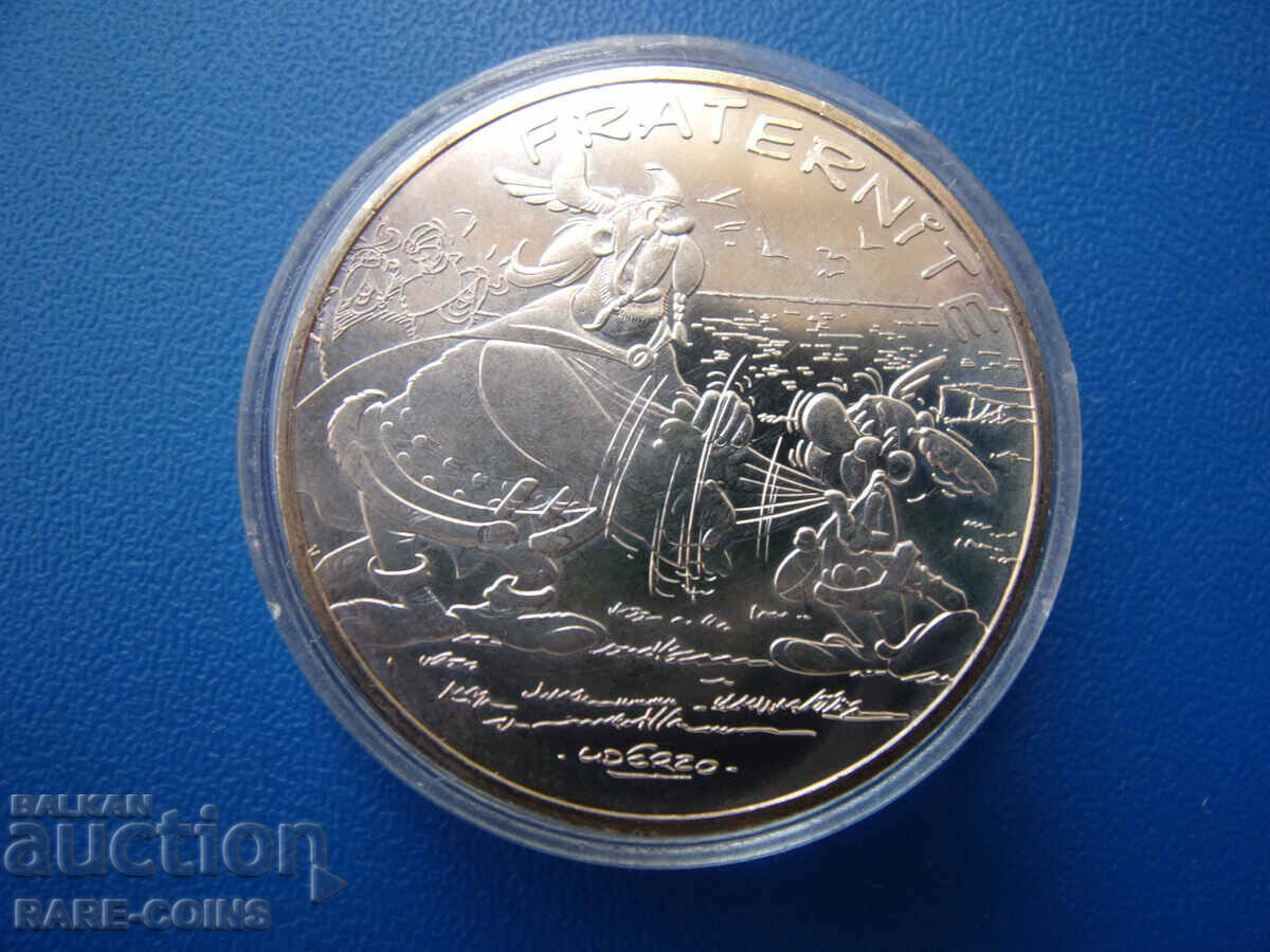 Франция  10 евро 2015  Астерикс и Обеликс  UNC PROOF  Rare