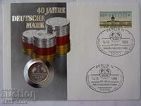 Σφραγίδα RS(46) Γερμανία-1 1988 και ταχ. γραμματόσημο σε όμορφο φάκελο BZC