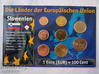 RS(46)   Словения- Сет 8 евро монети 2007 UNC .БЗЦ