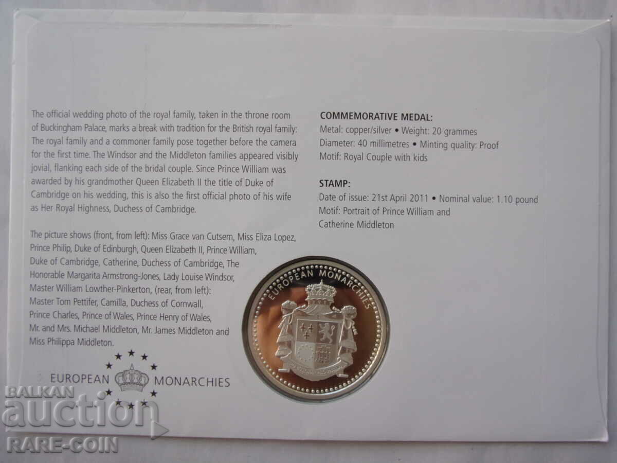 RS(46) England-Silver Plaque 2011 & Post. μάρκα σε όμορφη.BZC - 5