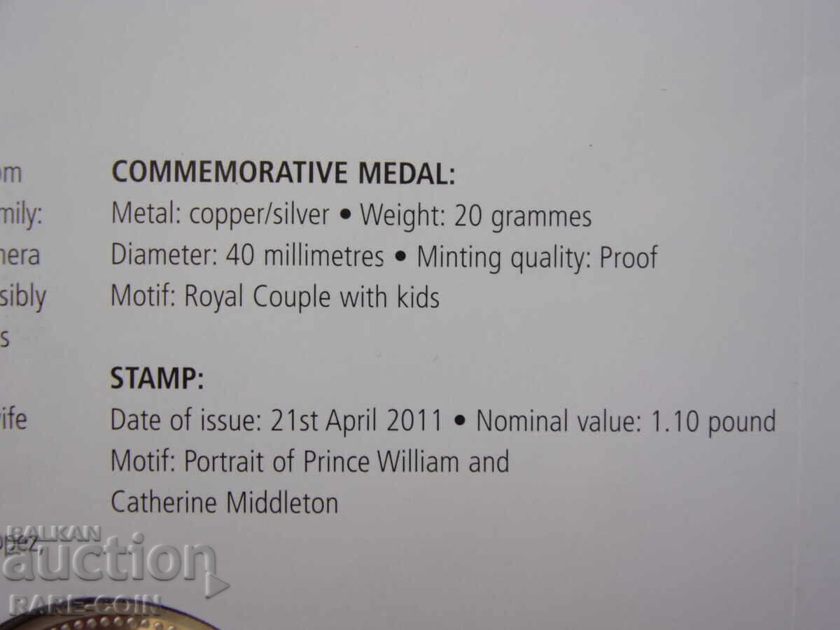 RS(46) England-Silver Plaque 2011 & Post. μάρκα σε όμορφη.BZC - 6