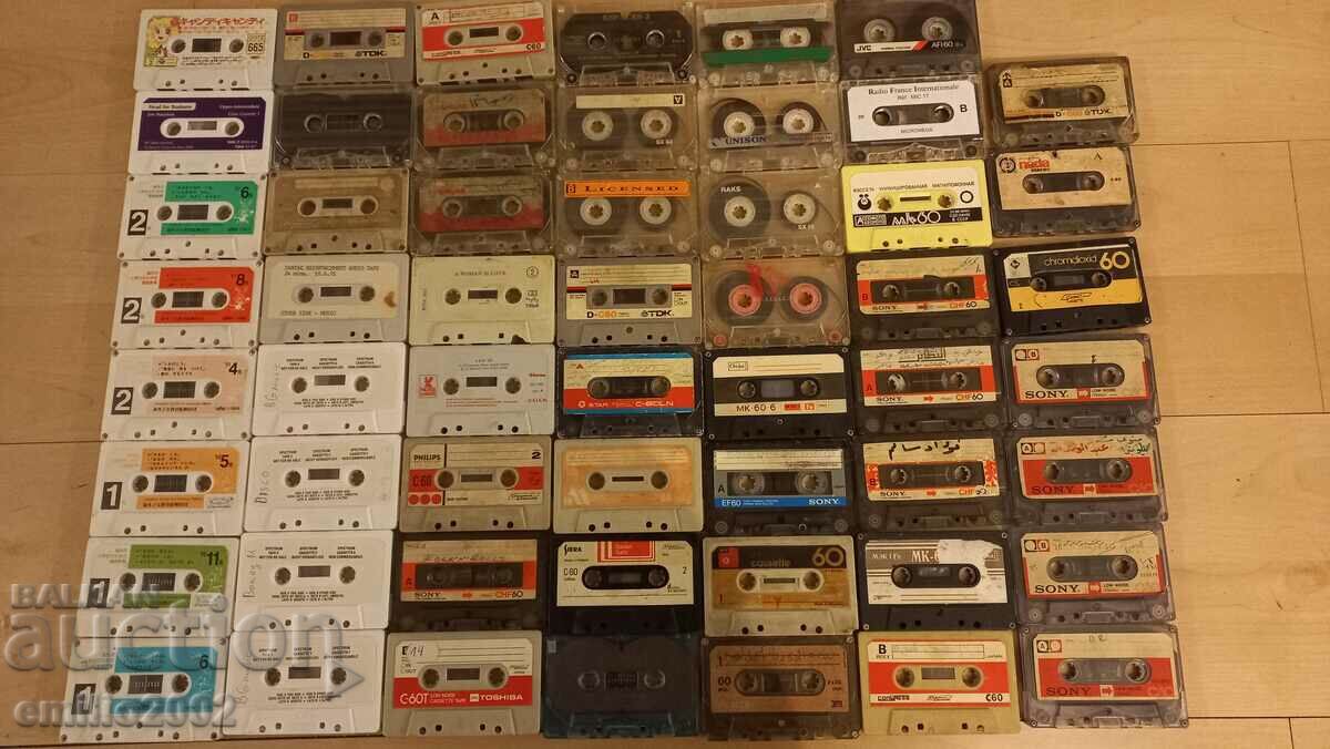 Audio cassettes 55 pcs