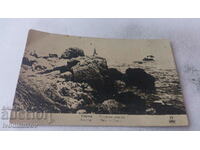 Postcard Varna Morski skali 1926