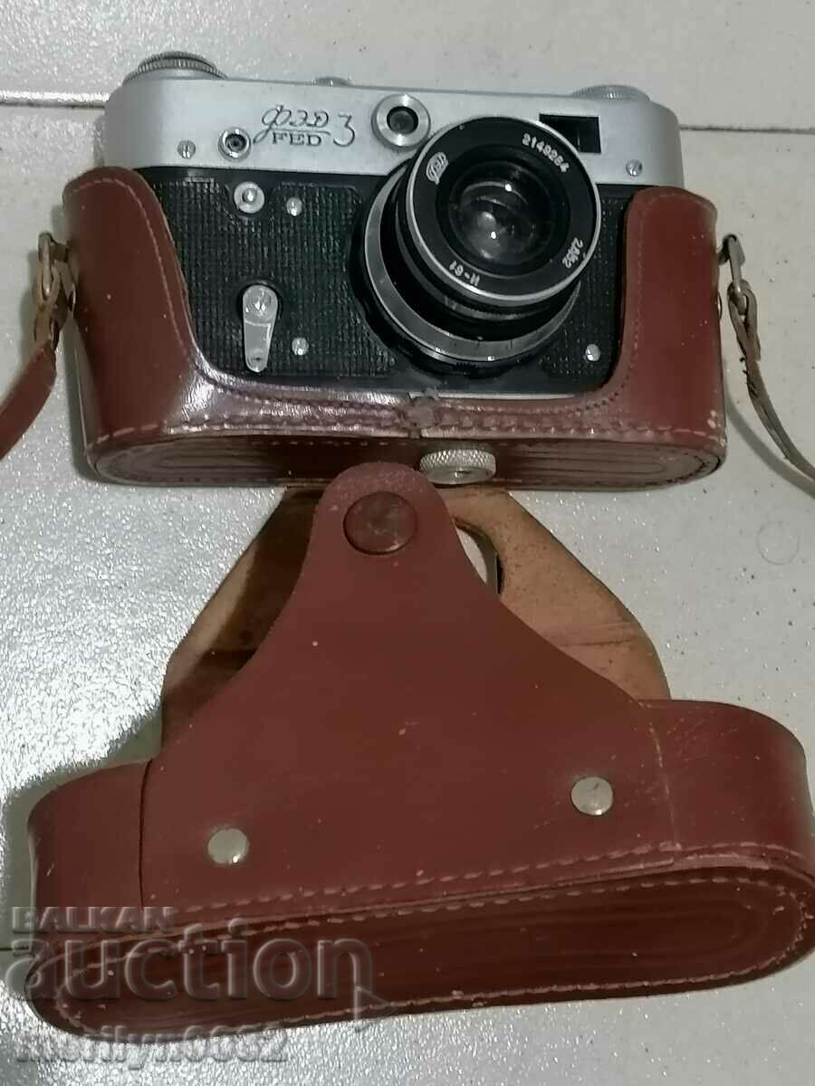 Soc. camera, camera "FED-3" USSR Works with price 75.00 BGN | € 38.35 Soc. camera, camera "FED-3" USSR Works with price 75.00 BGN | € 38.35