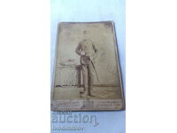 Ofițer foto cu sabie ceremonială Carton 1895