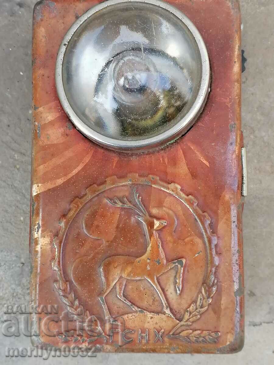 Russian flashlight searchlight lamp early soc USSR 1950s - 5 Russian flashlight searchlight lamp early soc USSR 1950s - 5