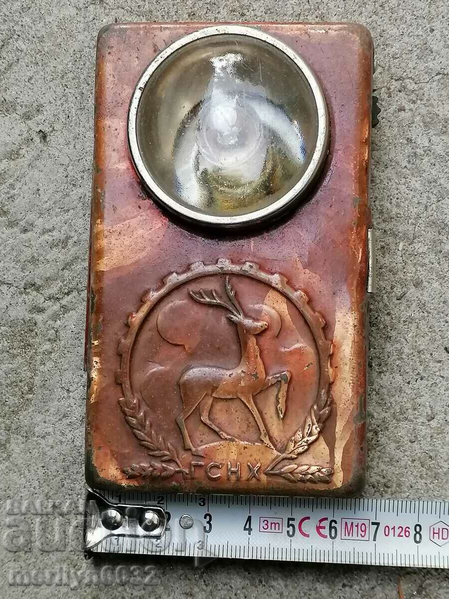 Russian flashlight searchlight lamp early soc USSR 1950s - 7 Russian flashlight searchlight lamp early soc USSR 1950s - 7