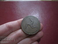 1839 Insula Man 1 penny -34 mm - Victoria