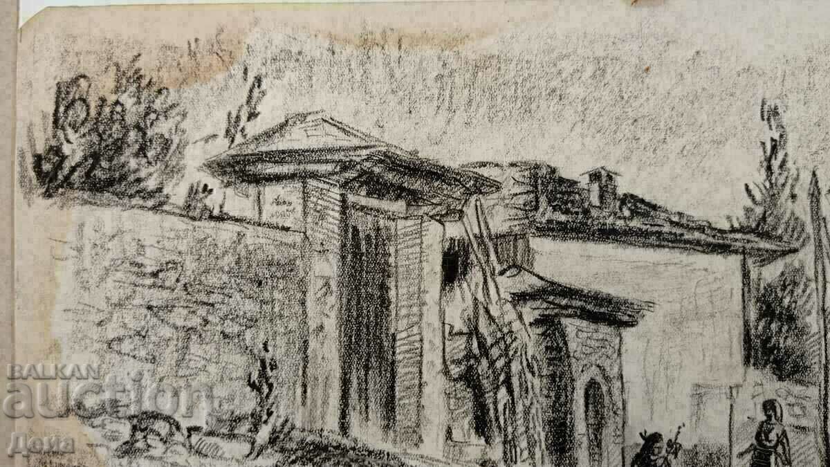 Yevgeny Bosiatsky drawing from the 50s - 5