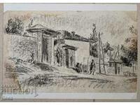 Yevgeny Bosiatsky drawing from the 50s