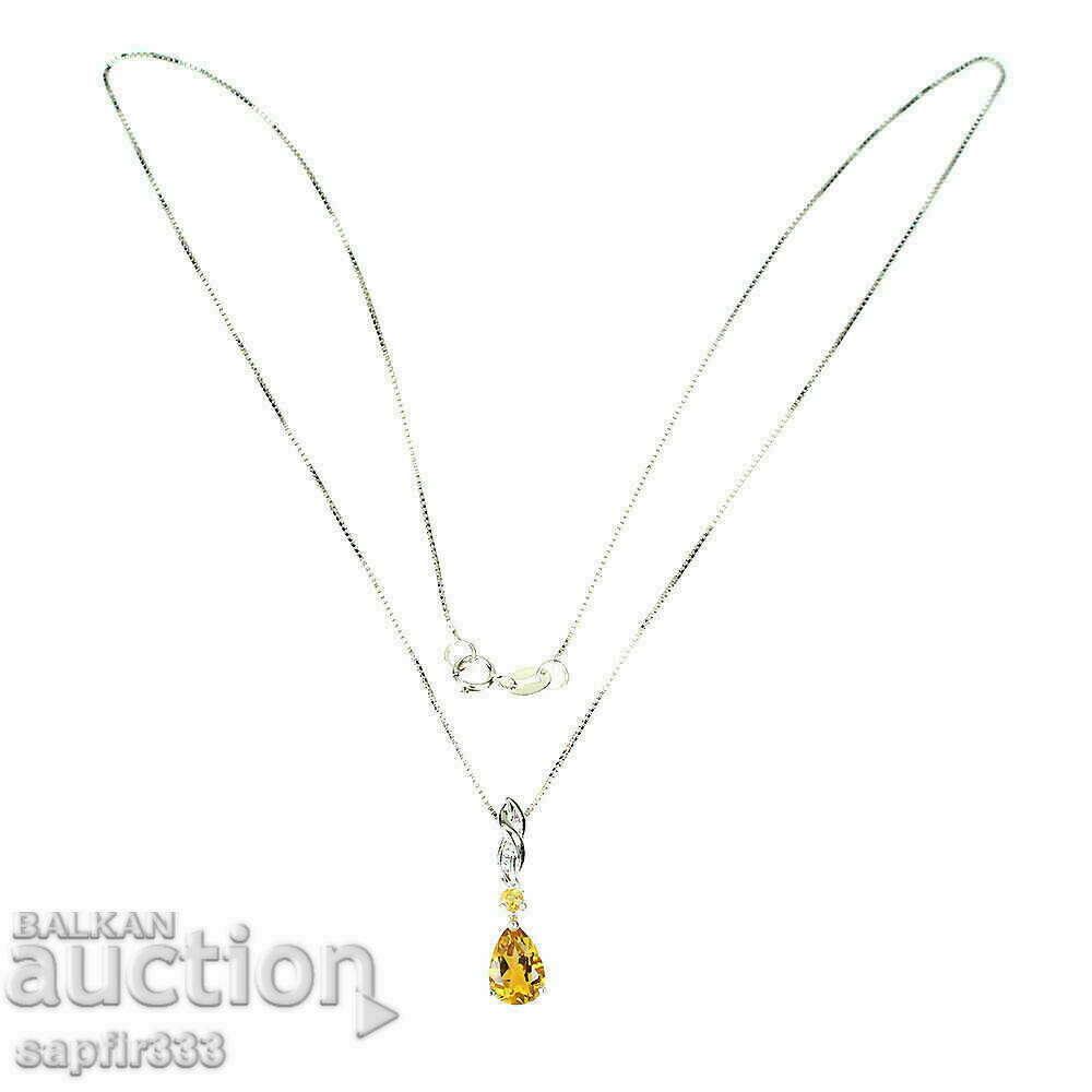 Auction BEAUTIFUL SILVER MEDALLION WITH NATURAL LEMONS AND ZIRCONIA Auction BEAUTIFUL SILVER MEDALLION WITH NATURAL LEMONS AND ZIRCONIA