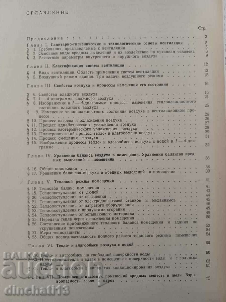 Auction  Heating and ventilation. Part 2: Ventilation.