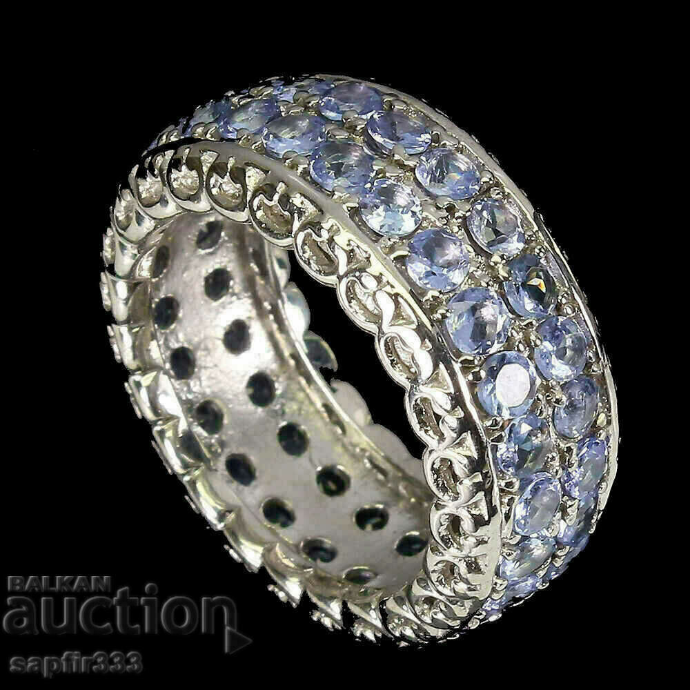 DESIGNER CHICOSE RING WITH NATURAL TANZANITE with price 373.00 BGN | € 190.71