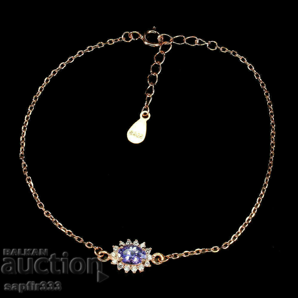 TANZANET AND ZIRCONIA FINE SILVER BRACELET "SUN" with price 167.00 BGN | € 85.39 TANZANET AND ZIRCONIA FINE SILVER BRACELET "SUN" with price 167.00 BGN | € 85.39