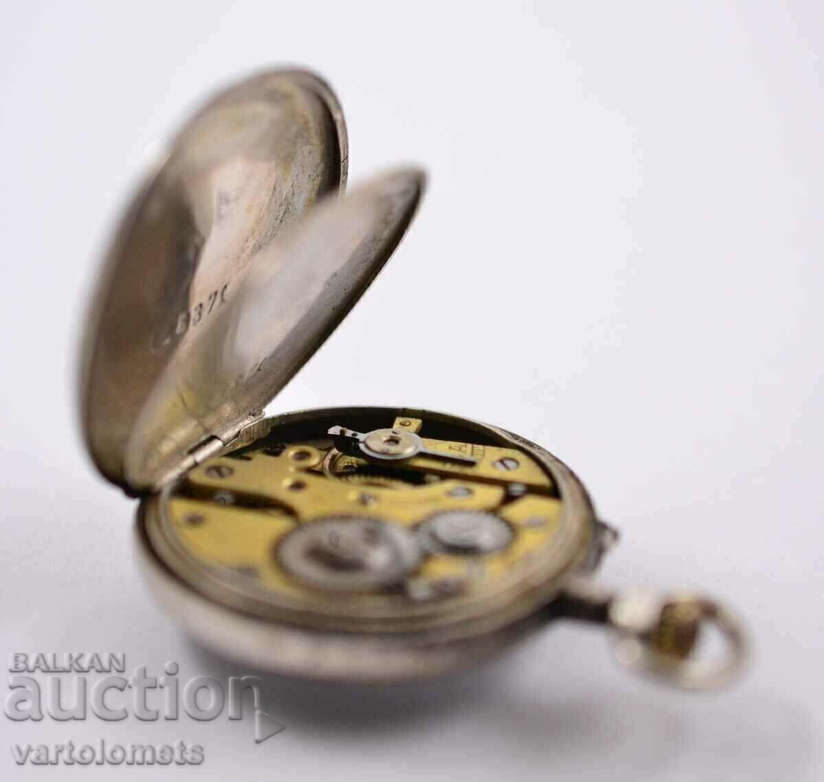 Παράδοση Αντίκα Ασημένιο Ρολόι Τσέπης - Έργα