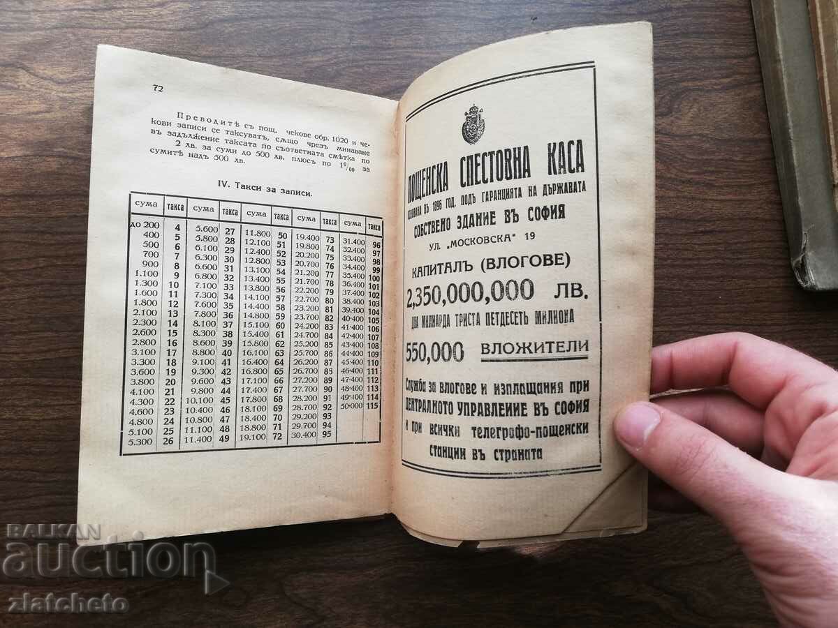Delivery of Vasil Panov - Handbook on postal and cash services Delivery of Vasil Panov - Handbook on postal and cash services