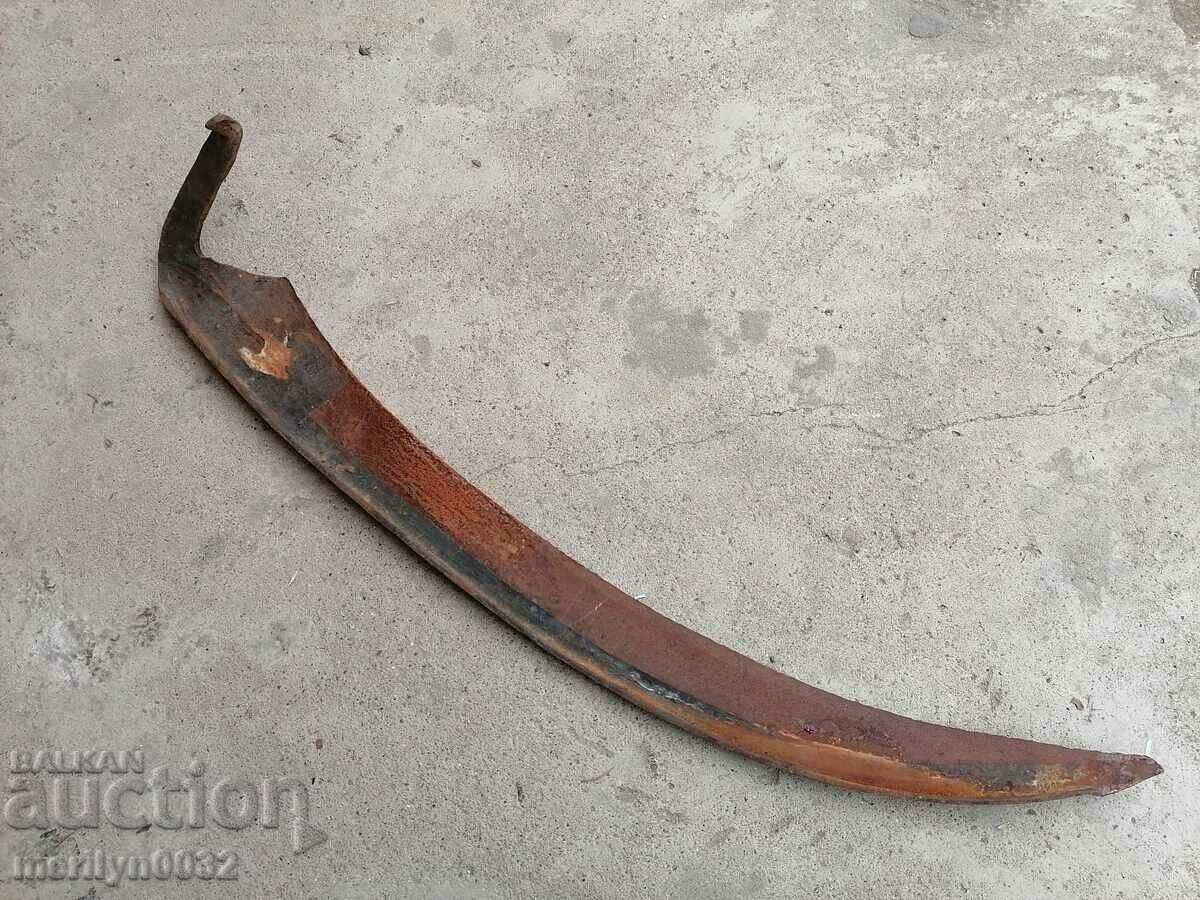 Hand forged mowing scythe USSR wrought iron