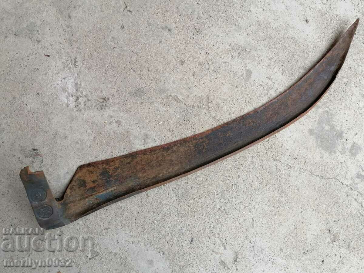 Hand forged mowing scythe USSR wrought iron - 7 Hand forged mowing scythe USSR wrought iron - 7