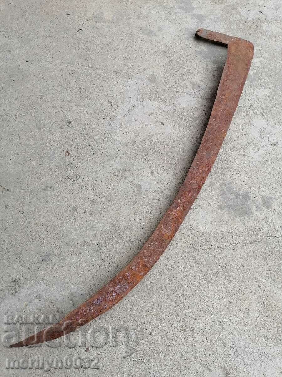 Hand forged mowing scythe USSR wrought iron - 5 Hand forged mowing scythe USSR wrought iron - 5