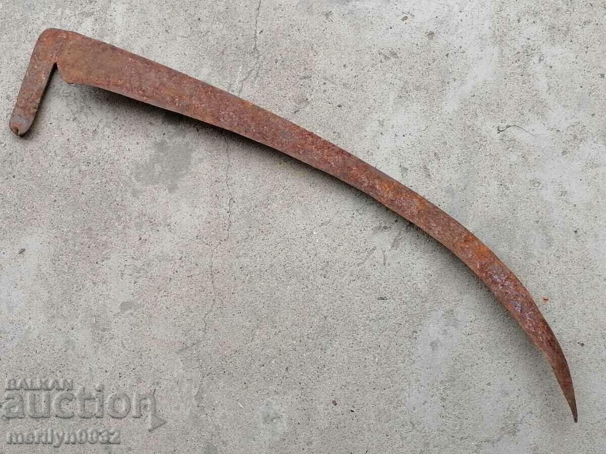 Hand forged mowing scythe USSR wrought iron - 7 Hand forged mowing scythe USSR wrought iron - 7