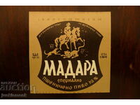 BEER LABEL MADARA BEER WHEAT, NOT STICKED!