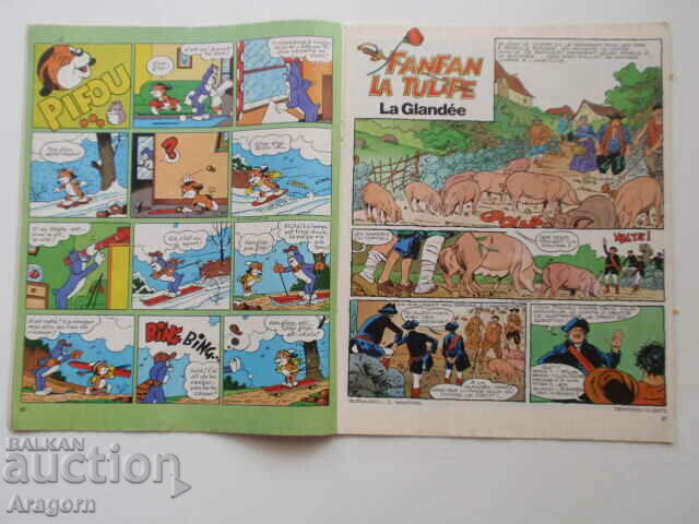 „Pif Gadget” 513 „Fanfan la Tulipe” (citiți descrierea), Pif cu preț 6.90 BGN | € 3.53 „Pif Gadget” 513 „Fanfan la Tulipe” (citiți descrierea), Pif cu preț 6.90 BGN | € 3.53