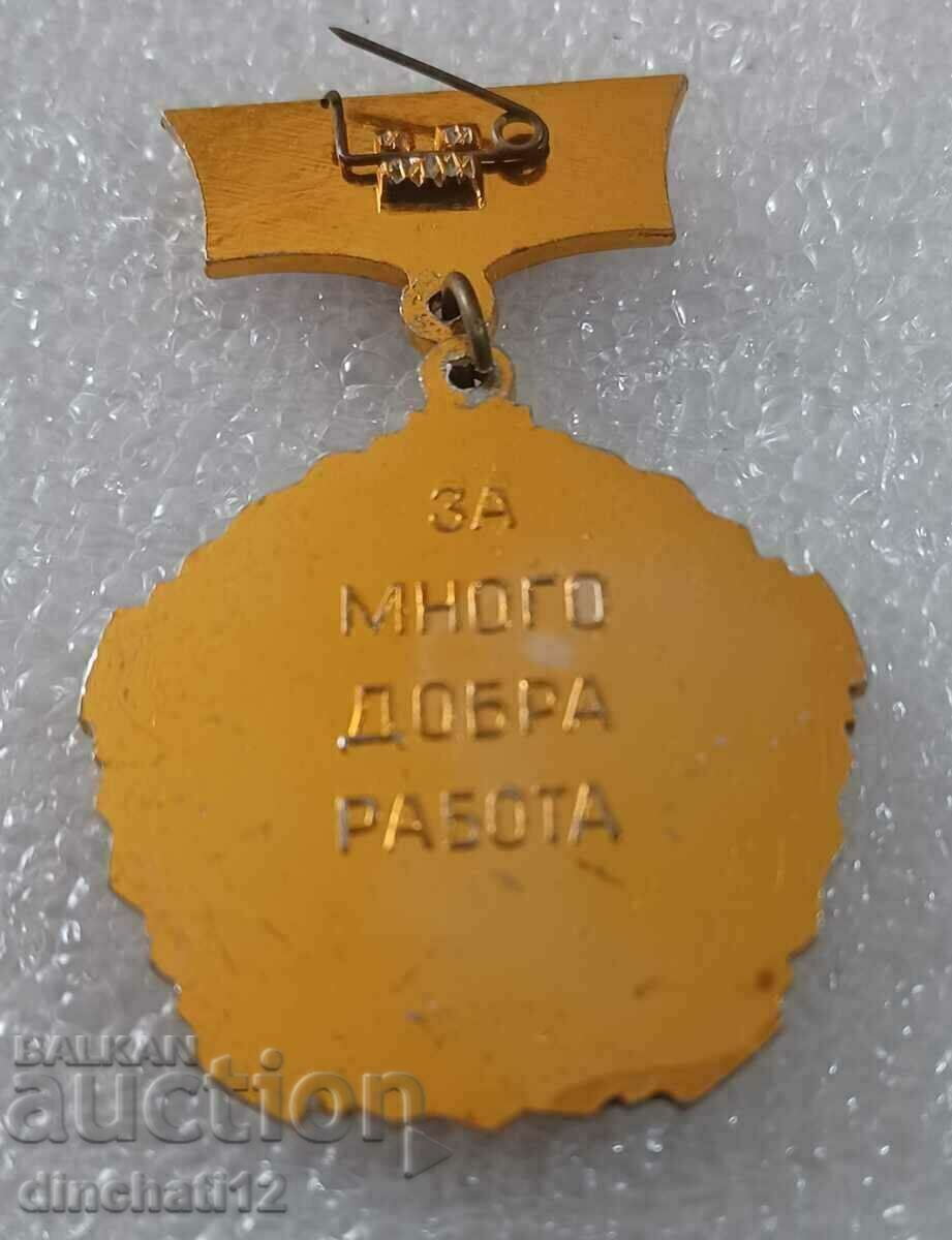 Знак. Строителство на НРБ в СССР За много добра работа с цена 5.90 лв. | € 3.02 Знак. Строителство на НРБ в СССР За много добра работа с цена 5.90 лв. | € 3.02