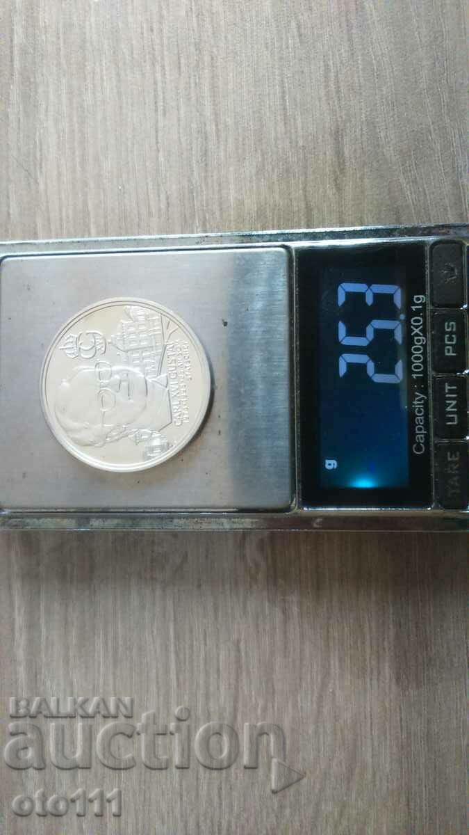 SILVER COMMEMORATIVE COIN / MEDAL / GUSTAV VXI- 925 - 5 SILVER COMMEMORATIVE COIN / MEDAL / GUSTAV VXI- 925 - 5