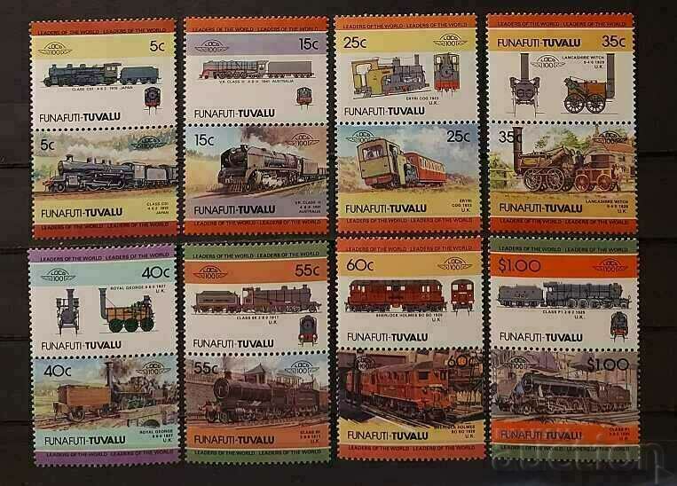Tuvalu/Funafuti 1984 Second Series MNH Locomotives