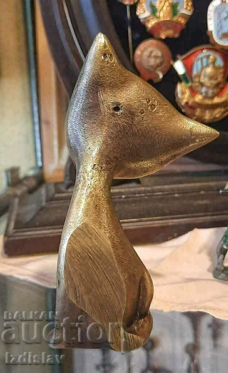 Bronze sculpture, cat with price 120.00 BGN | € 61.36